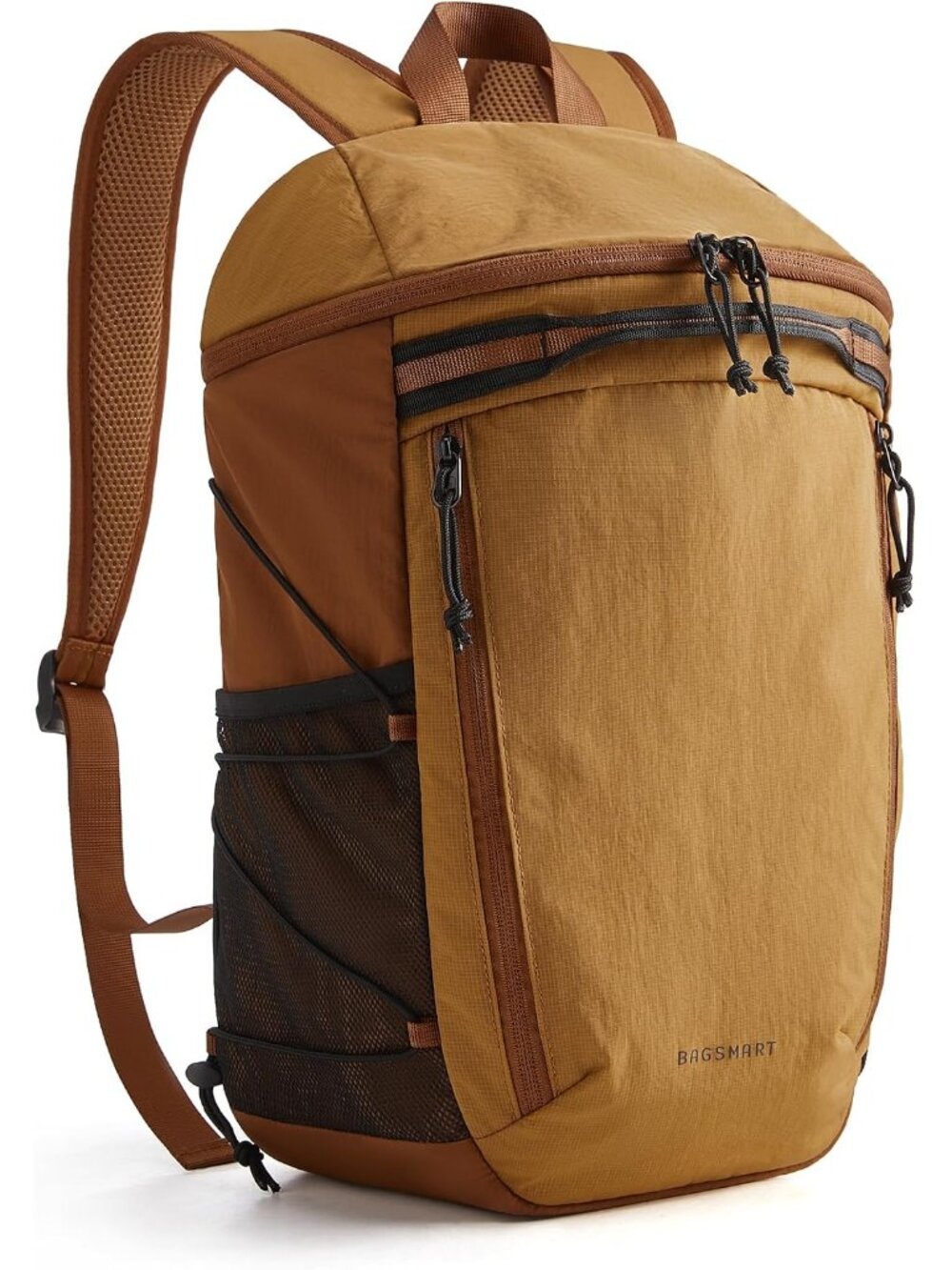 Compact 18L Travel Backpack with Laptop & Water Bottle Pockets